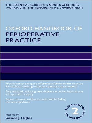 cover image of Oxford Handbook of Perioperative Practice